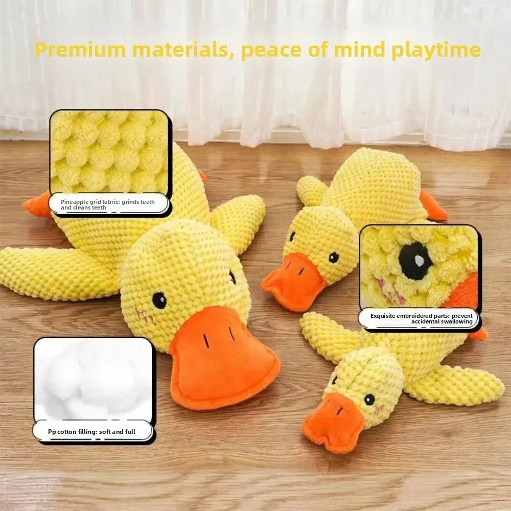 Squeaky Duck for Dogs Plush Puppy Companion Toy