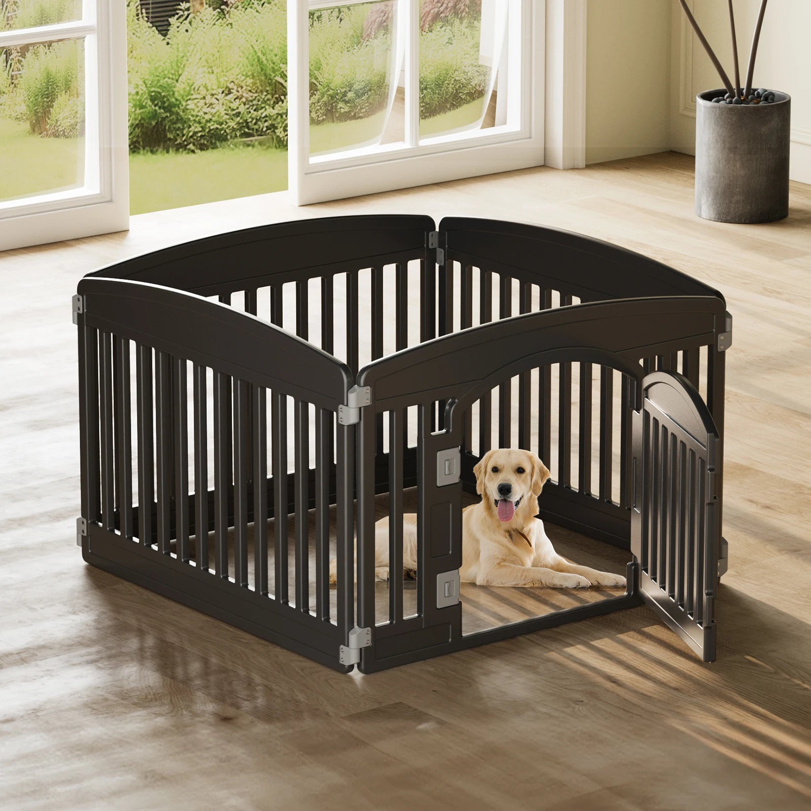 Plastic Dog Playpen 24 IN for Medium Dogs