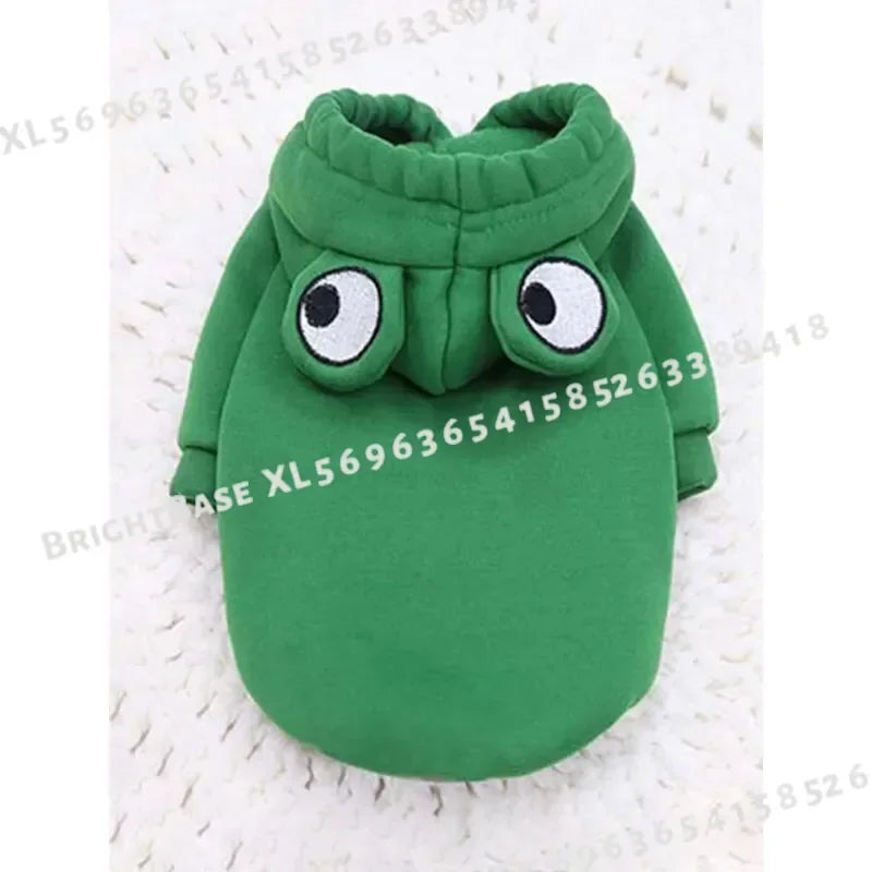 Cute Frog Sweater for Small & Medium Dogs.