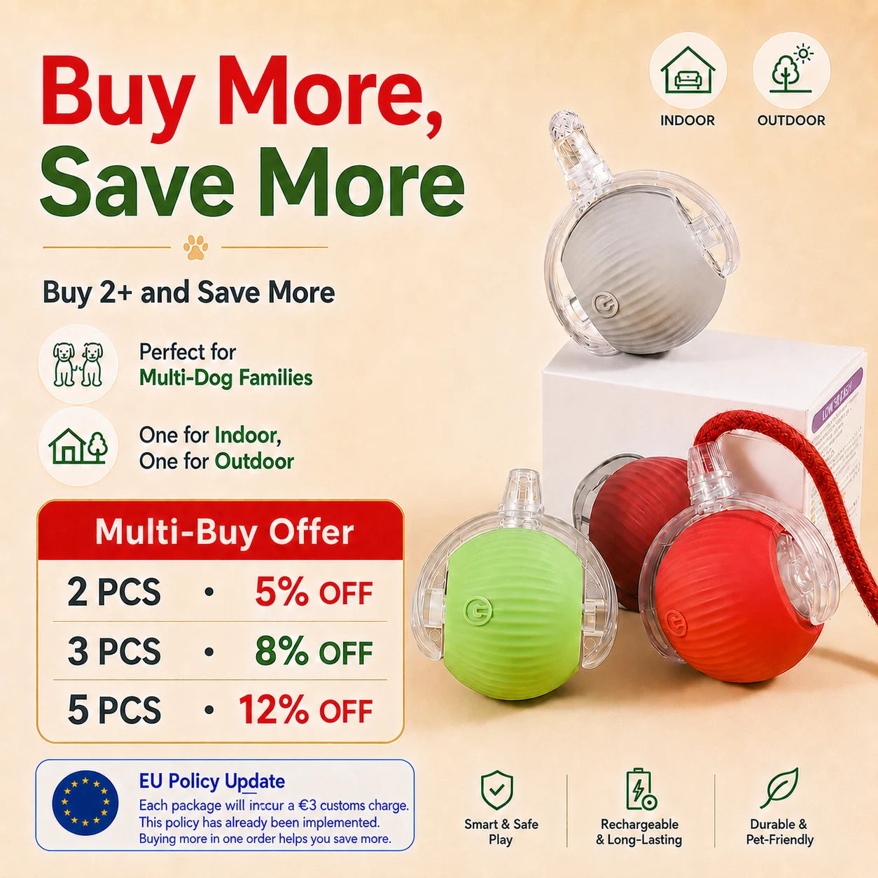 Automatic Rolling Dog Ball Toy for Interactive Play