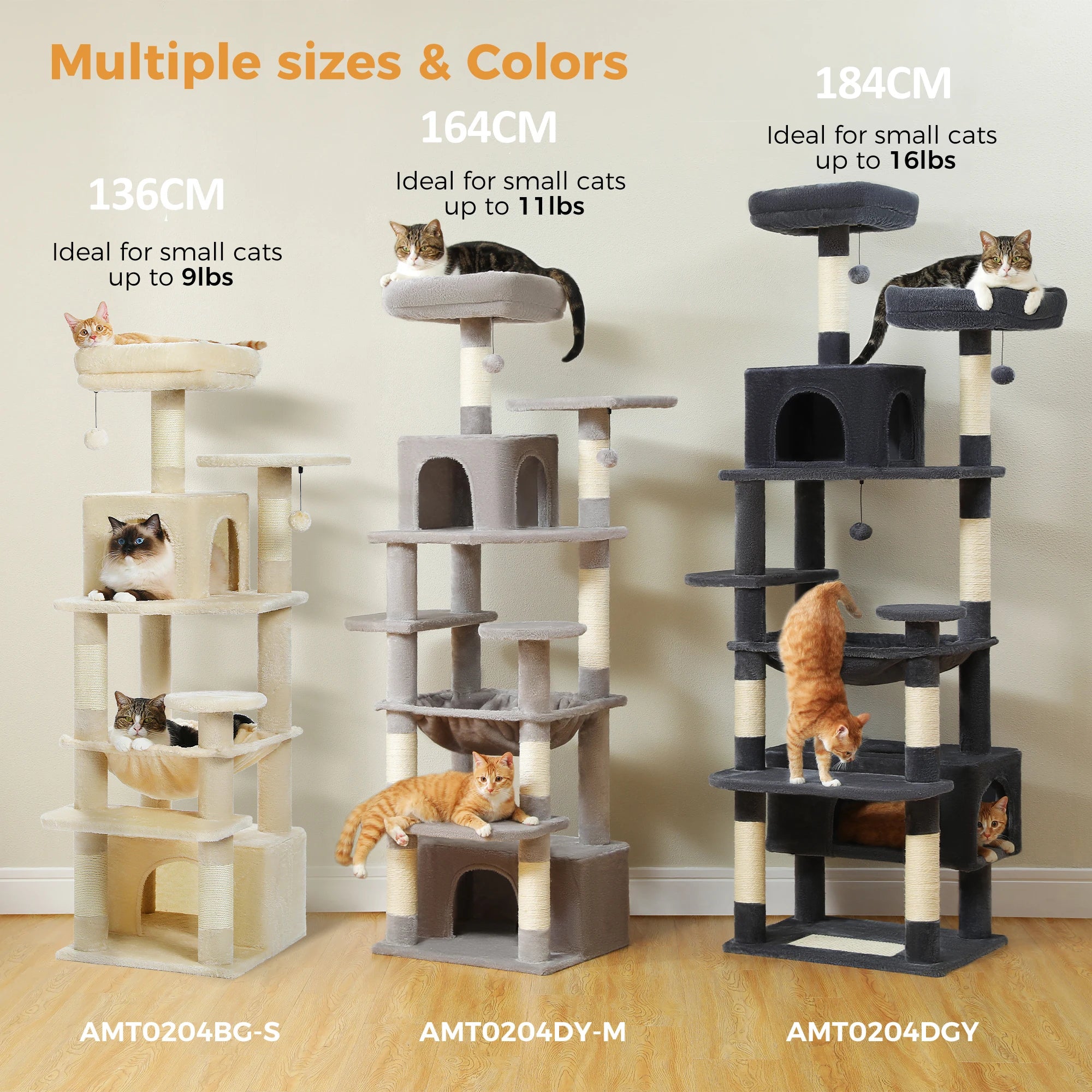 Large Cat Tree Tower for Indoor Cats | Scratching Posts