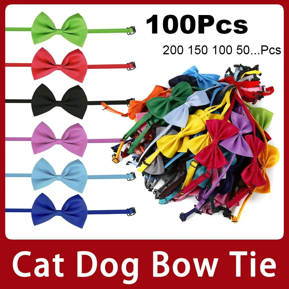 Adjustable Pet Bow Tie for Cats Dogs Puppies and Kittens