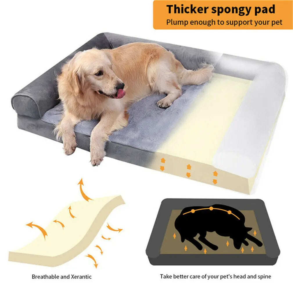 Dog Beds with Orthopedic Pet Mattress and Cushion