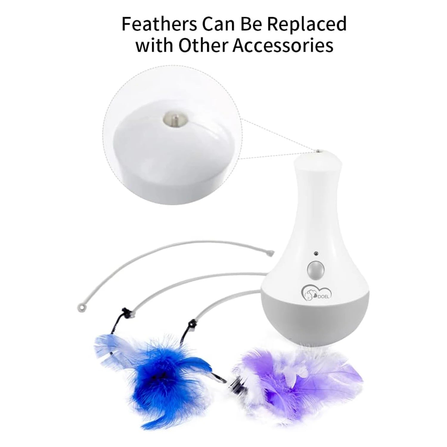 Cat Interactive Automatic Feather Kitten Teaser Toy